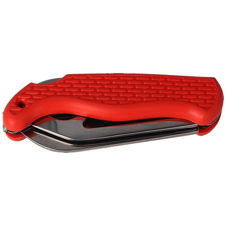 Nóż żeglarski MAC Boat 2 Red PP-TPE, Satin W 1.4034