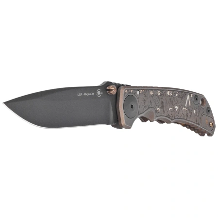 Spartan Blades Harsey Folder ''Spartan Battle'' Titanium, Black PVD MagnaCut