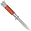 Third Decor Habitat Balisong Knife Palisander Wood/Stainless Steel, Satin 420 (K2095)