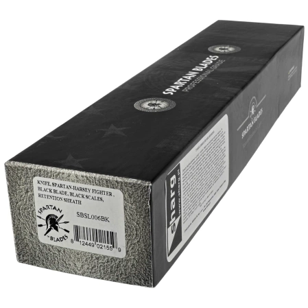 Spartan Blades Harsey Fighter Black Polymer, Black Powder 1095 Cro-Van by William W. Harsey Jr. (SBSL006BK)