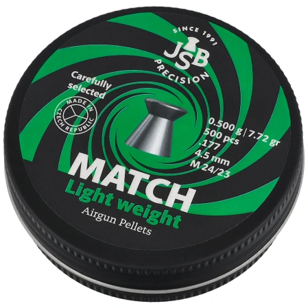 Śrut pistoletowy JSB Match Light Weight 4.50 mm, 0.500 g, 500 szt. (000055-500)