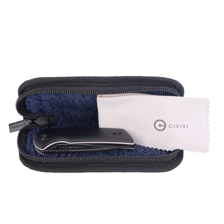 CIVIVI Knife Odium Black G10, Black Stonewashed by Ferrum Forge Knife Works (C2010E)