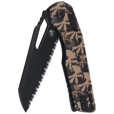 Microtech MSI S/E Knife Claw Burst Camo Tri-Grip Polymer, Black F/S M390MK by Tony Marfione (210T-3PMCWC-Z4)
