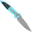 Microtech Socom Elite Auto S/E Automatic Knife Turquoise Aluminum, Apocalyptic M390 by Tony Marfione (160A-10APTQ)