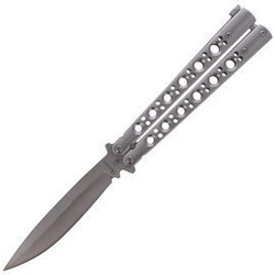 Nóż motylek Martinez Albainox Balisong Steel, Satin Finish (02109)