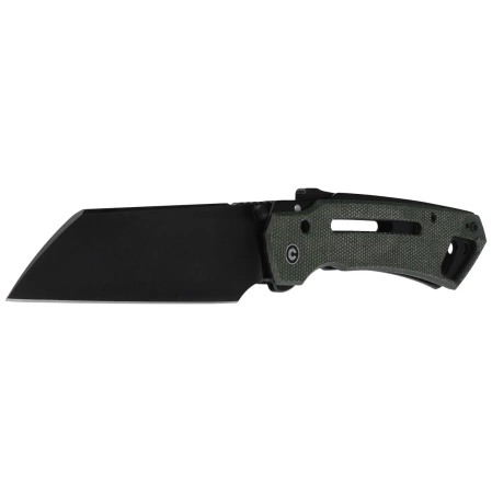 Civivi Buster FG Knife Green Canvas Micarta, Black Stonewashed Nitro-V by Snecx Tan (C24052-3)