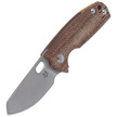 Fox Baby Core Natural Micarta Knife, Stonewashed M390 by Jesper Voxnæs (FX-608 MC)