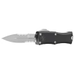 Microtech Hera II Mini Bayonet Black Aluminum, Apocalyptic P/S M390MK by Tony and Sean Marfione OTF automatic knife (1701M-11AP) 