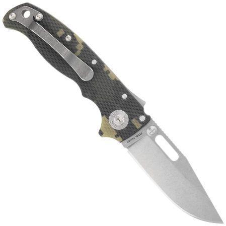 Demko AD20.5 Clip Point Knife Digi Camo G10, Stonewashed CPM S35VN by Andrew Demko (205-S35-CPDC)