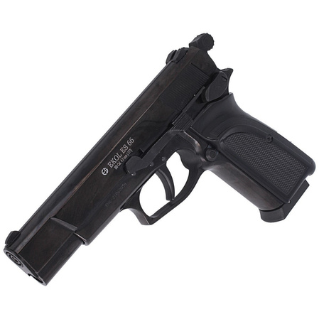 Zestaw pistolet wiatrówka Voltran Ekol ES 66 Black 4.5 mm, 1500 BBs, 10 kapsuł, tarcze