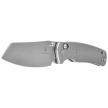 Bestechman Cicada's Wing Knife Grey Slab Side Stainless Steel, Stonewashed 10Cr15MoV (BMK06-S-7)