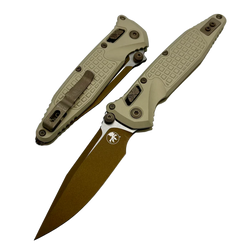Microtech Socom Ram-Lok S/E Knife Frag Champagne Gold Aluminium, Champagne Gold M390MK by Tony Marfione (160RL-1FRCG-C19Z23)