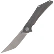 Bestech Kamoza Dark Grey/Titanium, Stonewashed M390 by Kombou Knife (BT1911A)