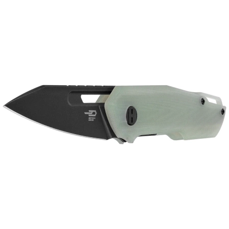 Bestech Toddler Knife Transparent G10, Black PVD Stonewashed 14C28N by Maciej Torbé (BG64F)