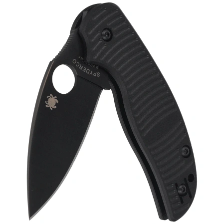 Spyderco Sage 5 Salt Knife Black G10, Black TiCn MagnaCut by Sal Glesser (C123GPBKMCBK)