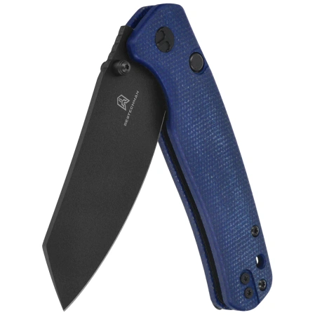Nóż składany Bestechman Cicada's Wing-TL Blue Canvas Micarta, Black PVD 10Cr15CoMoV (BMK24-M-4)