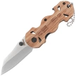 Martinez Albainox Skull Wood Folding Knife, Satin 3Cr13MoV (18549)