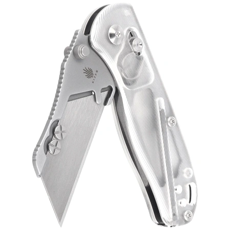 Nóż składany Kizer Uti Bear 1 White Acrylic, Bead Blasted SK5 / 50Cr15MoV by Azo (V3619JA5)