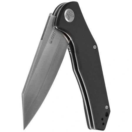 Nóż składany Kubey Flash Black G10, Satin San Mai M2 (KU158O)