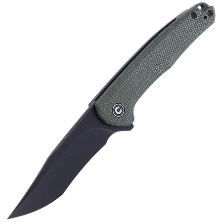 CIVIVI Mini Sandbar Green Micarta, Black Stonewashed by Eric Ochs (C20011-3)
