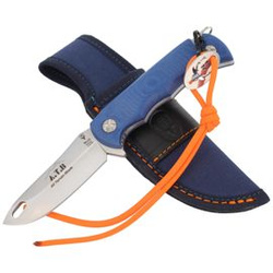 Muela Knife All Terrian Blade Blue Micarta, Satin X50CrMoV15 (ATB-9BL)