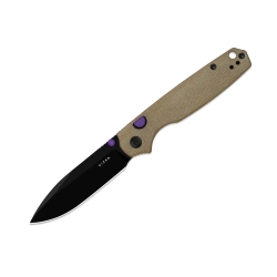 Nóż składany Kizer Pokiman BLL Brown Micarta, Black PVD AEB-L (V3789BDA1)
