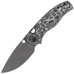 Nóż składany Kizer Glaux Black Vortex Micarta, Gray Stonewashed PVD 14C28N (V3801A2)