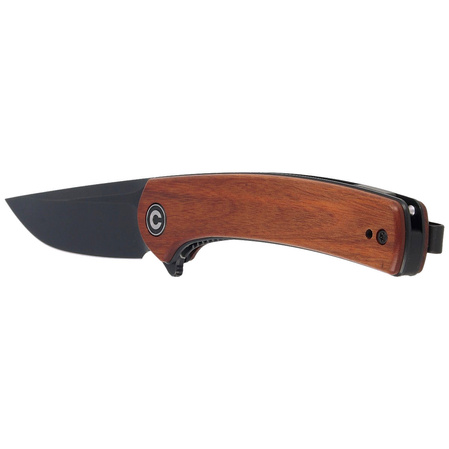 CIVIVI Knife Mini Asticus Cuibourtia Wood, Black Stonewashed 10Cr15CoMoV (C19026B-5)