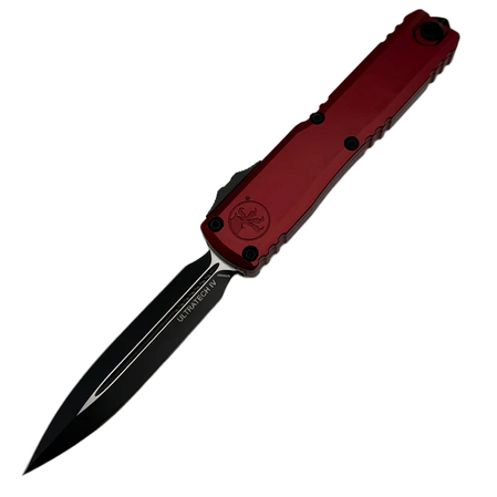 Microtech Ultratech Gen IV D/E OTF Knife Merlot Aluminum, Black M390MK by Tony Marfione (11224-1MR)