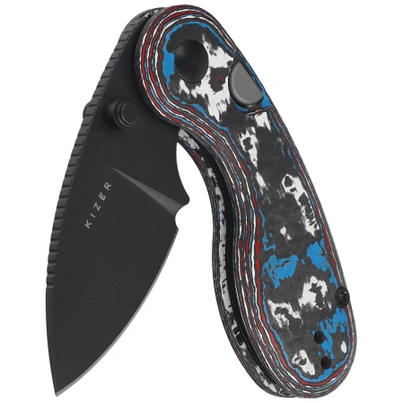 Nóż składany Kizer Microbe Nebula Fat Carbon, Matt DLC Ultra M390 by Maksim Epifantsev (Ki2742A2)