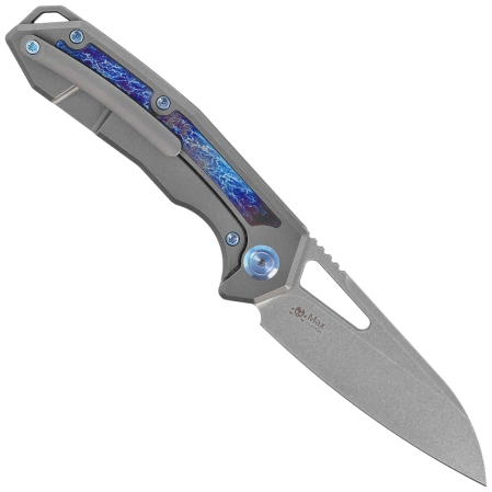 Nóż składany Kubey KB Vagrant Gray Titanium/Timascus, Beadblasted CPM S35VN by Maksim Tkachuk (KB284H)