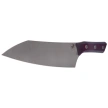 Nóż kuchenny Microtech Chef 8'' Black Cherry G10, Stonewashed M390MK (3000-10BC)