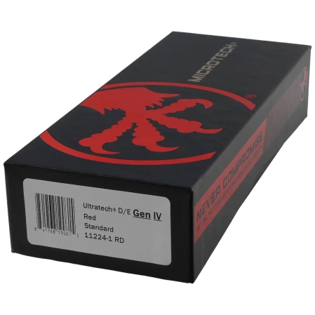 Microtech Ultratech Gen IV D/E OTF Knife Red Aluminum, Black M390MK by Tony Marfione (11224-1RD)