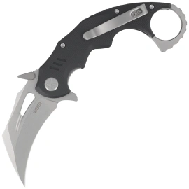 Kubey Mini Wrath Knife Black G10, Beadblasted 14C26N by MUZI Design (KU262A)