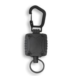 Barbaric Retractor with Clip Green ABS, Metal Carabiner, 75cm (16246-VE)