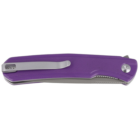 Sencut Knife Scitus Purple G10, Gray Stonewashed D2 by Ostap Hel (S21042-2)