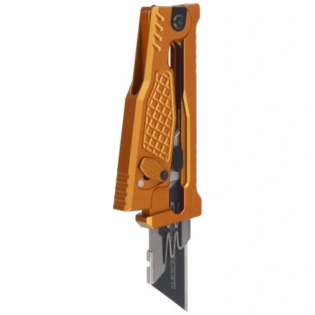 Reate EXO-U V2 Utility Knife Gold Diamond Pattern Aluminum, Stainless Steel