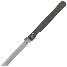 KB Knives by Kubey Prism T/E Flamed Titanium, Beadblasted M390 by Yuze Zhong (KB243E)