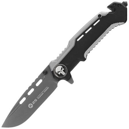 K25 RK-18765GR2026 Rescue Knife Grey/Black Aluminum, Titanium/Brushed 7Cr17Mov