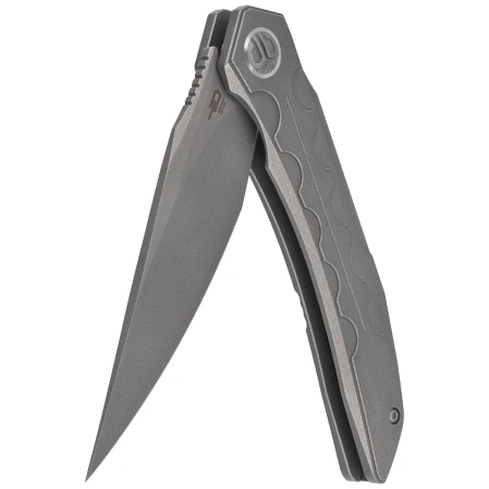Nóż składany Bestech Samari Grey Titanium, Bead Blasted/Stonewashed M390 by Kombou (BT2009A)