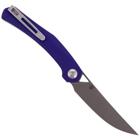 CIVIVI Knife Lazar Purple G10, Gray Stonewashed by Elijah Isham (C20013-2)