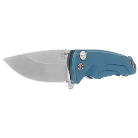 Medford Knife Smooth Criminal Tumbled Blade, Blue Handle, Flamed HW/Clip, S45VN (MK0394TQ-44AU-TFCF-Q4)