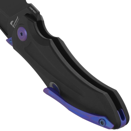 Nóż składany Kubey Sumo Black Titanium, Blackwashed CPM 20CV by Jake Hoback (KB400E)