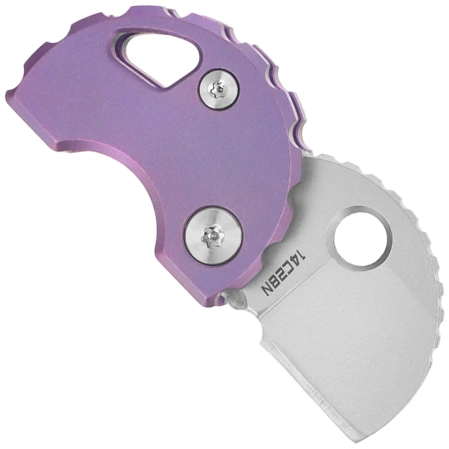 Bestechman Turtle Knife Purple Titanium, Bead Blasted 14C28N (BM20B)