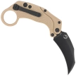 Nóż grawitacyjny Reate EXO-K Gravity Karambit Tan Aluminium, Black PVD N690