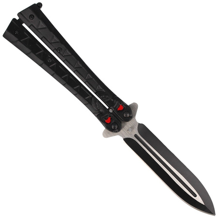 Balisong Knife Martinez Albainox Black Calavera (02097)