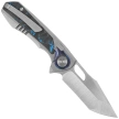 Remette RT-Saker Falcon Knife Gray Titanium / Carbon Fiber, Manual Fine Grinding Satin S45VN (ASTP-1)