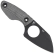 Kizer Nightjar Knife Black Norplex UltreX Micarta, Black PVD / Stonewashed AUS-10 by Vincent Rizzo (1114A1)