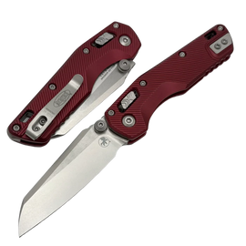 Nóż składany Microtech MSI Ram-Lok Mini S/E Merlot Fluted Aluminium, Stonewashed M390MK by Tony Marfione (210M-10FLMR)
