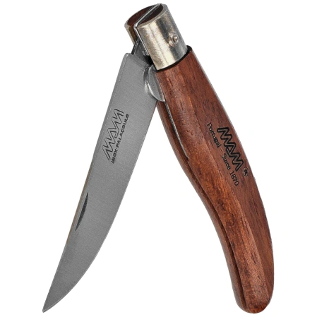 MAM Iberica S Blade Lock Knife Dark Beech Wood, Satin 420 (2011-DW)